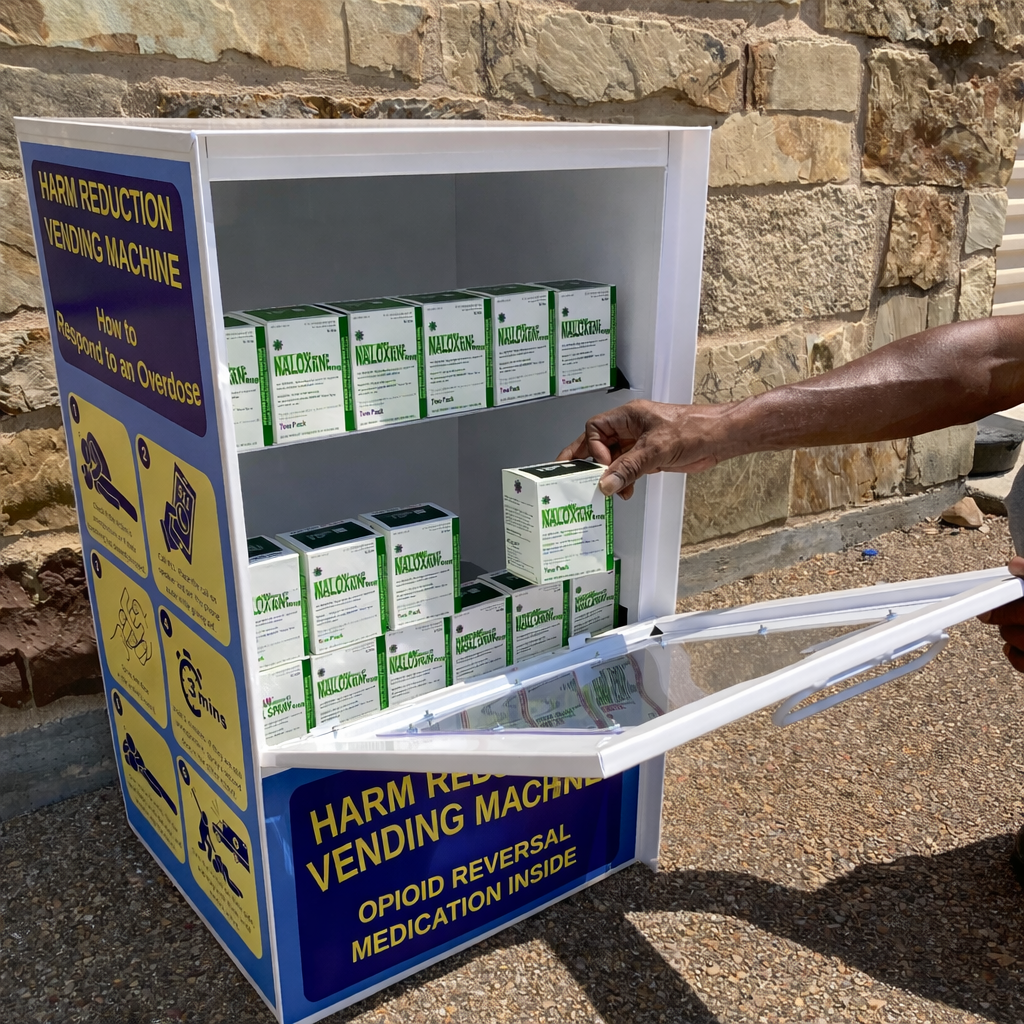 Sample Reduction Boxes Harm Reduction Vending Machine - Naloxone Distribution Box (Custom Gra ...